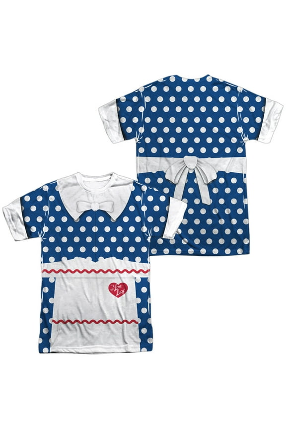 I Love Lucy Lucy Costume Unisex Adult Sublimated Costume T Shirt (Front/Back), X-Large Multicolor