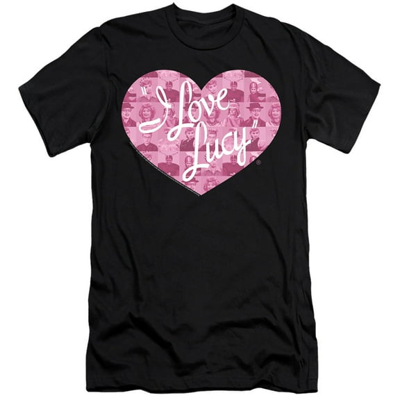 I Love Lucy - Many Moods Logo - Premium Slim Fit Short Sleeve Shirt - XX-Large