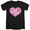 thumbnail image 1 of I Love Lucy Many Moods Logo S/S Adult V-Neck 30/1 T-Shirt Black, 1 of 1