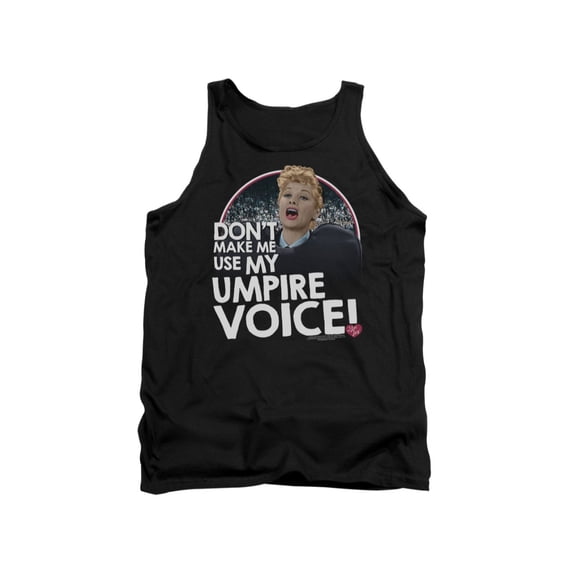 I Love Lucy Men's Umpire Mens Tank Medium Black