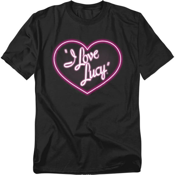 I Love Lucy T-Shirt Neon Logo Unisex Graphic Tee For Men & Women