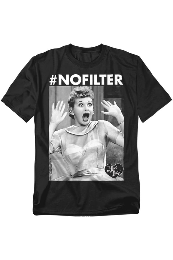 T-Shirt No Filter Unisex Graphic Tee For Men & Women Black 
