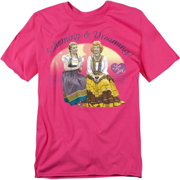 I Love Lucy T-Shirt Scheming And Dreaming Unisex Graphic Tee For Men & Women