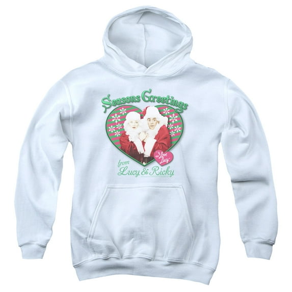 I Love Lucy - Seasons Greetings - Youth Hooded Sweatshirt - X-Large