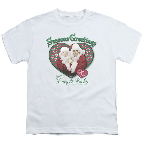 I Love Lucy - Seasons Greetings - Youth Short Sleeve Shirt - Medium