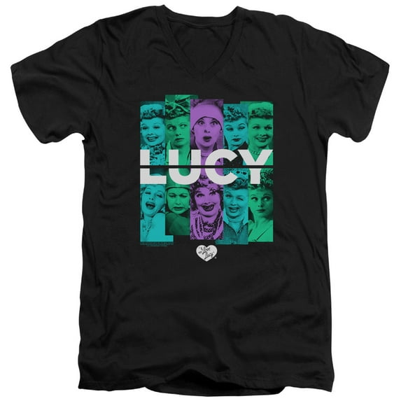 I Love Lucy - Shades Of Lucy - Slim Fit V Neck Shirt - XX-Large