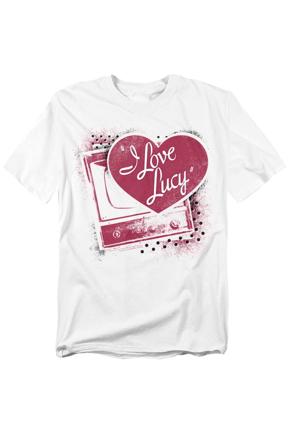 I Love Lucy T-Shirt Spray Paint Heart Unisex Graphic Tee For Men & Women