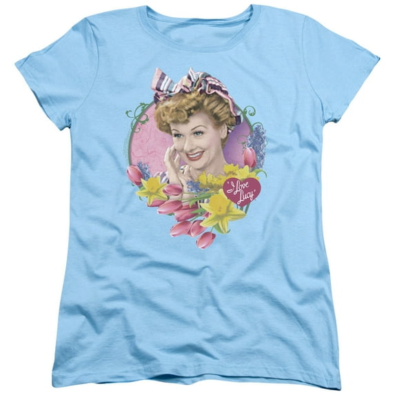 I Love Lucy Springtime S/S Women's T-Shirt Light Blue