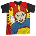 thumbnail image 1 of I Love Lucy Men's  Super Lucy Sublimation T-shirt White, 1 of 4
