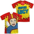 thumbnail image 1 of I Love Lucy Super Lucy Unisex Adult Sublimated Costume T Shirt (Front/Back), 3X-Large Multicolor, 1 of 2