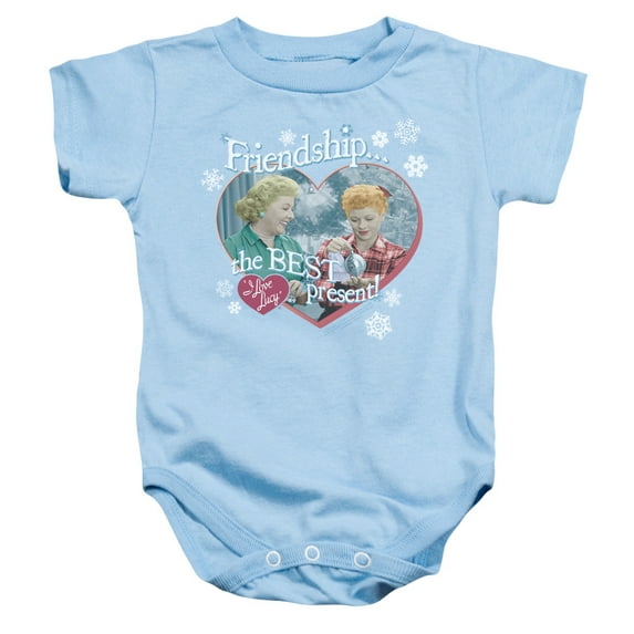 I Love Lucy The Best Present Infant Snapsuit Light Blue(6 Mos)