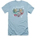 thumbnail image 1 of I Love Lucy The Best Present S/S Adult 30/1 T-Shirt Light Blue, 1 of 1