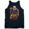thumbnail image 1 of I Love Lucy To The Rescue Adult Tank Top Navy, 1 of 2
