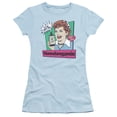 thumbnail image 1 of I Love Lucy Vita Comic S/S Junior Women's T-Shirt Sheer Light Blue, 1 of 1