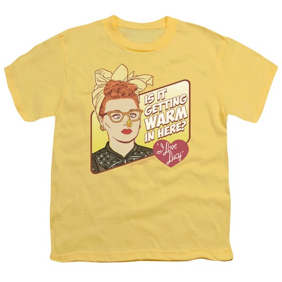 I Love Lucy Warm In Here S/S Youth 18/1 T-Shirt Banana