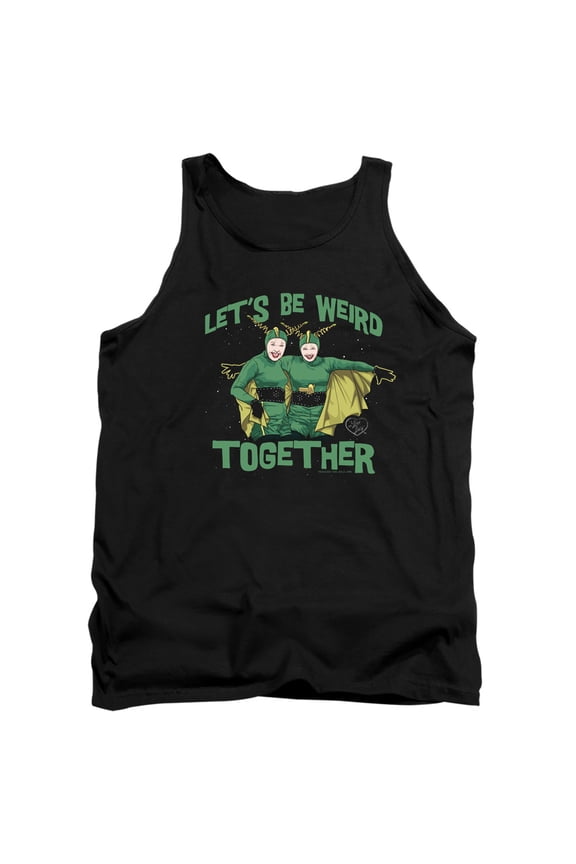 I Love Lucy Weird Together Unisex Adult Tank Top,Black, X-Large