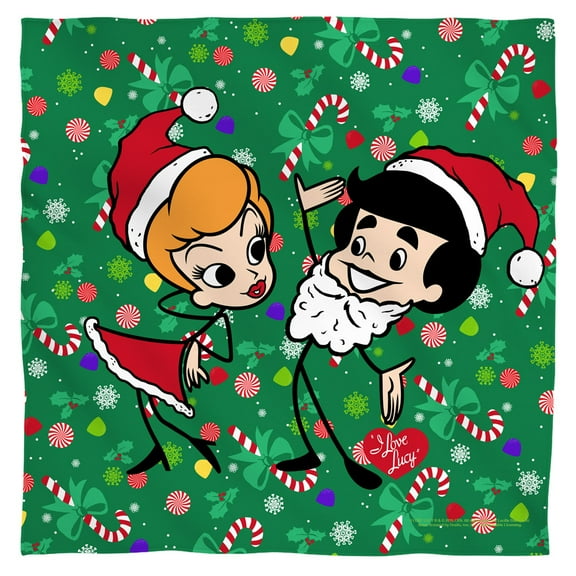 I Love Lucy/holiday Dance-bandana-white-22x22