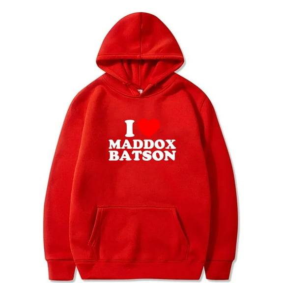 I Love Maddox Batson Hoodies 2025 Tour Merch Cosplay Women Men Fashion Long Sleeve Sweatshirts