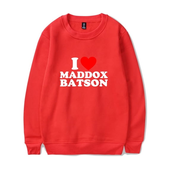 I Love Maddox Batson Long Sleeve Tee 2025 Tour Merch Cosplay Unisex Fashion Streetwear Sweatshirts
