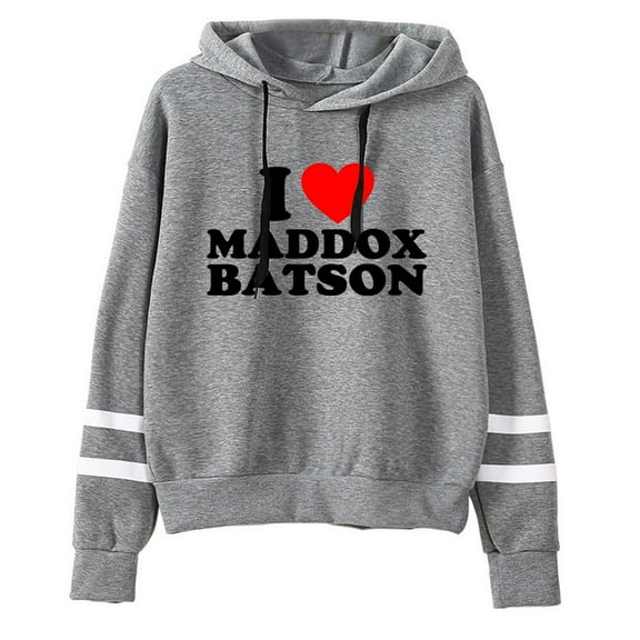 I Love Maddox Batson Pullover Pocketless Parallel Bars Sleeve Streetwear Sweatshirts