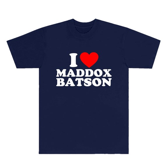 I Love Maddox Batson T-Shirts 2025 Tour Merch Tee Women Men Fashion Streetwear Short Sleeve Tee