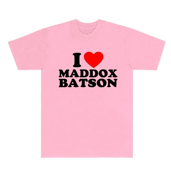 I Love Maddox Batson T-Shirts 2025 Tour Merch Tee Women Men Fashion Streetwear Short Sleeve Tee