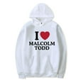 thumbnail image 1 of I Love Malcolm Todd Hoodie Women Men Long Sleeve Hooded Sweatshirt Casual Pullover Clothes, 1 of 2
