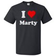 thumbnail image 1 of I Love Marty T shirt I Heart Marty Tee Gift, 1 of 2