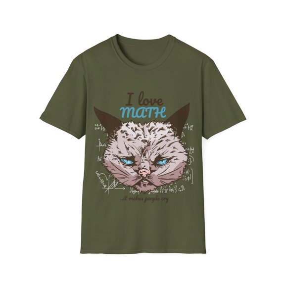 I Love Math Sarcasm Math Teacher Student Cat Lover Novelty