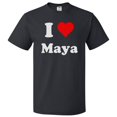 thumbnail image 1 of I Love Maya T shirt I Heart Maya Tee Gift, 1 of 2