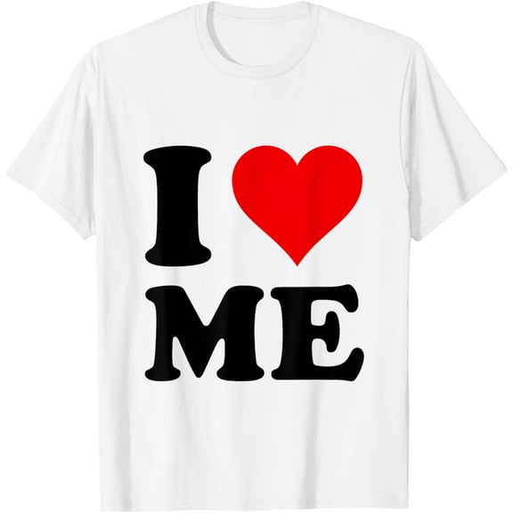I Love Me T-ShirtMen and women, White T-shirt, size: Extra large