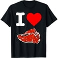 thumbnail image 1 of I Love Meat I Heart Juicy Steak Meat Lover T-Bone Manly Eats, 1 of 4