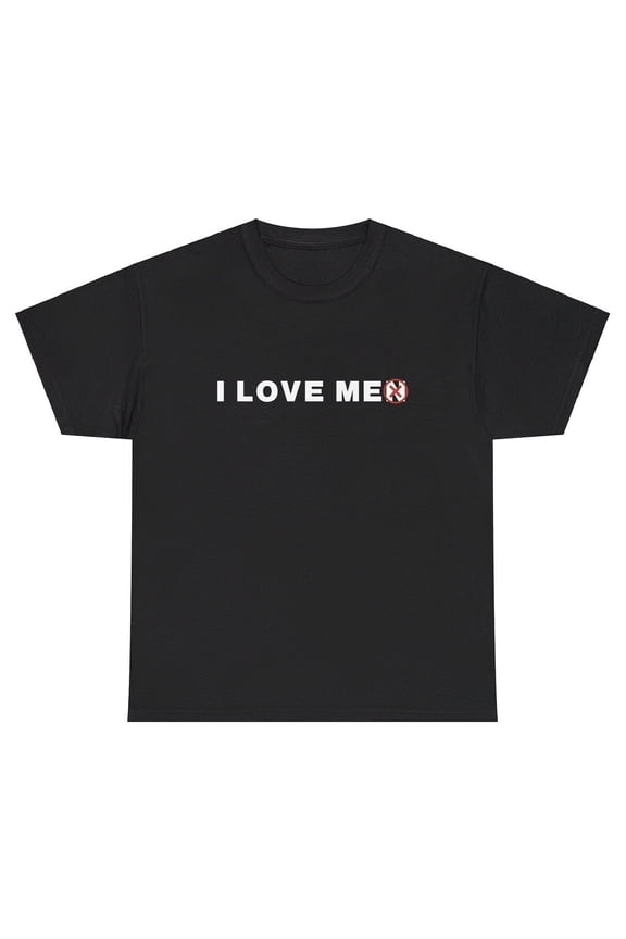 I Love Men Me Y2K T Shirt Funny Quote Ironic Gen Z Meme Humor Tee