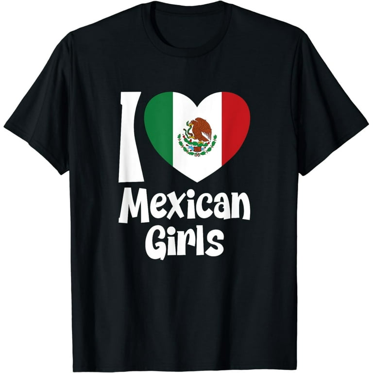 Mexico Heart Flag T-Shirt