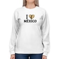 thumbnail image 1 of I Love Mexico, Burrito Sweatshirt Women -Smartprints Designs, Female 3X-Large, 1 of 4
