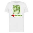 thumbnail image 1 of I Love Mexico Lion Statue T-Shirt Men -Image by Shutterstock, Male Small, 1 of 2