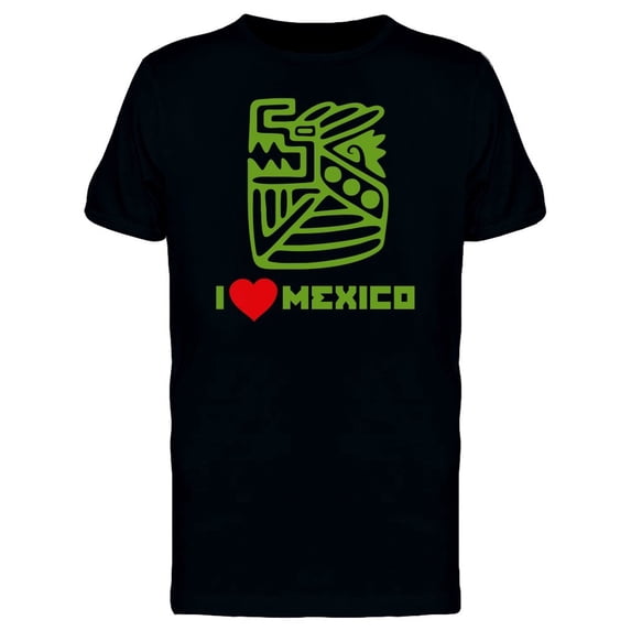 I Love Mexico Lion Statue Tee Men's -Image by Shutterstock