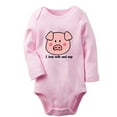 thumbnail image 1 of I Love Milk And Nap Funny Rompers, Newborn Baby Unisex Bodysuits, Infant Animal Giraffe Pattern Jumpsuits, Toddler 0-12 Months Kids Long Sleeves Oufits (Pink, 0-6 Months), 1 of 4