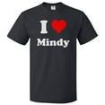 thumbnail image 1 of I Love Mindy T shirt I Heart Mindy Tee Gift, 1 of 2
