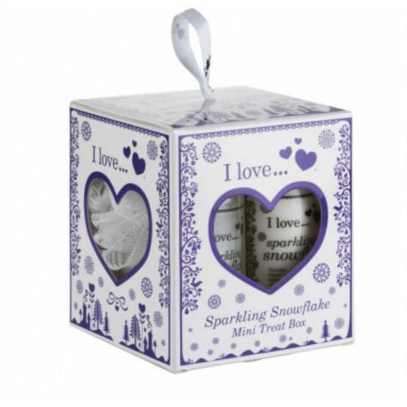 I Love Mini Treat Box (Sparkling Snowflakes) New in Box Sealed
