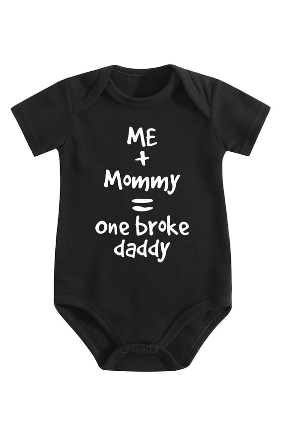 I Love Mommy Bodysuit Mom Newborn Unisex Mommas Boy Girl Baby Clothes Babies Black-style 0-3M