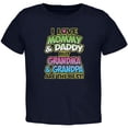 thumbnail image 1 of I Love Mommy Daddy But Grandma Grandpa Are The Best Toddler T Shirt Navy 3T, 1 of 1
