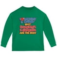 thumbnail image 1 of I Love Mommy & Daddy Grandma & Grandpa The Best Toddler Long Sleeve T Shirt Green 4T, 1 of 1