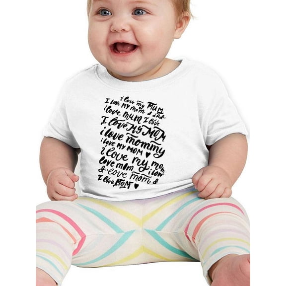 I Love Mommy T-Shirt Infant -Smartprints Designs,  24 Months
