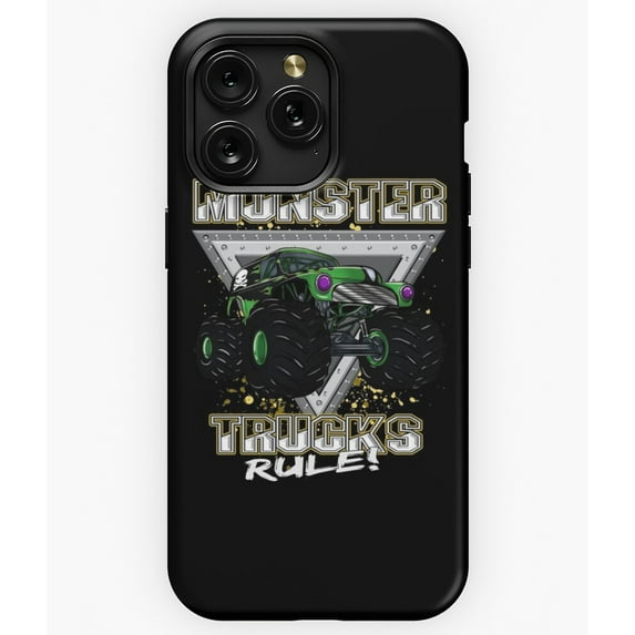 I Love Monster Trucks Monster Truck Gift Design A1933 Phone Case for iPhone 11 to 17 Pro Max