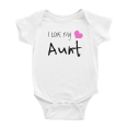 thumbnail image 1 of I Love My Aunt Cute Announcement Baby Boy Girl Clothing, 1 of 5