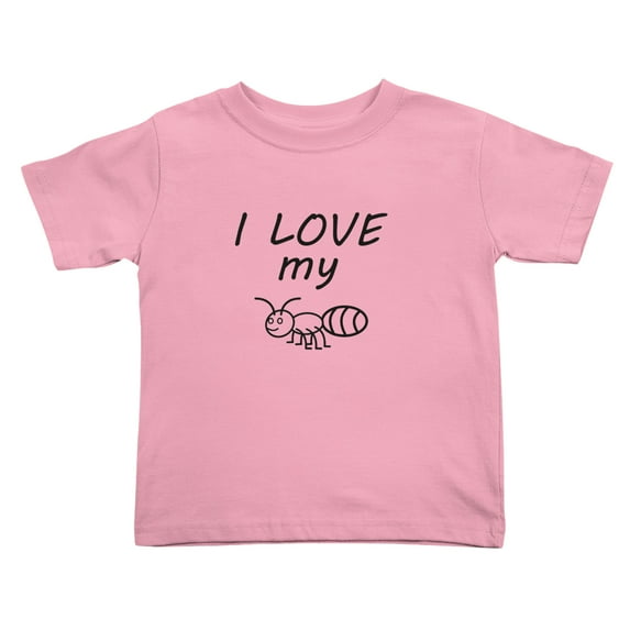 I Love My Aunt Cute Toddler T-Shirts for Boys Girls (Pink, 5/6T)