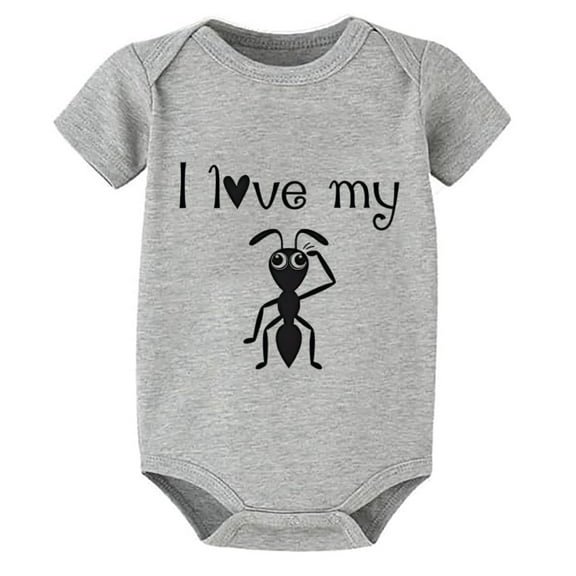 I Love My Aunt Unixex Baby Clothing Short Sleeve Baby Girl Newborn Coming Home Outfit White Baby Romper 6-9 Months Girl