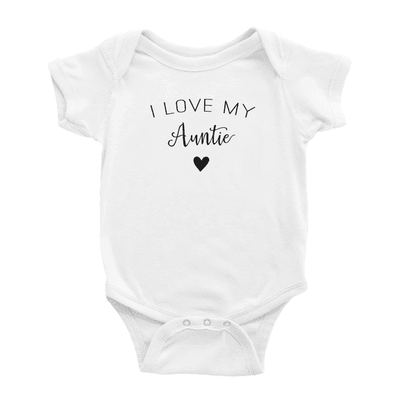 I Love My Auntie Funny Baby Jumpsuits Newborn ClothesBoy Girl