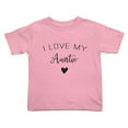 thumbnail image 1 of I Love My Aunties Cute Toddler Tshirts for Boys Girls (Pink, Youth L), 1 of 5